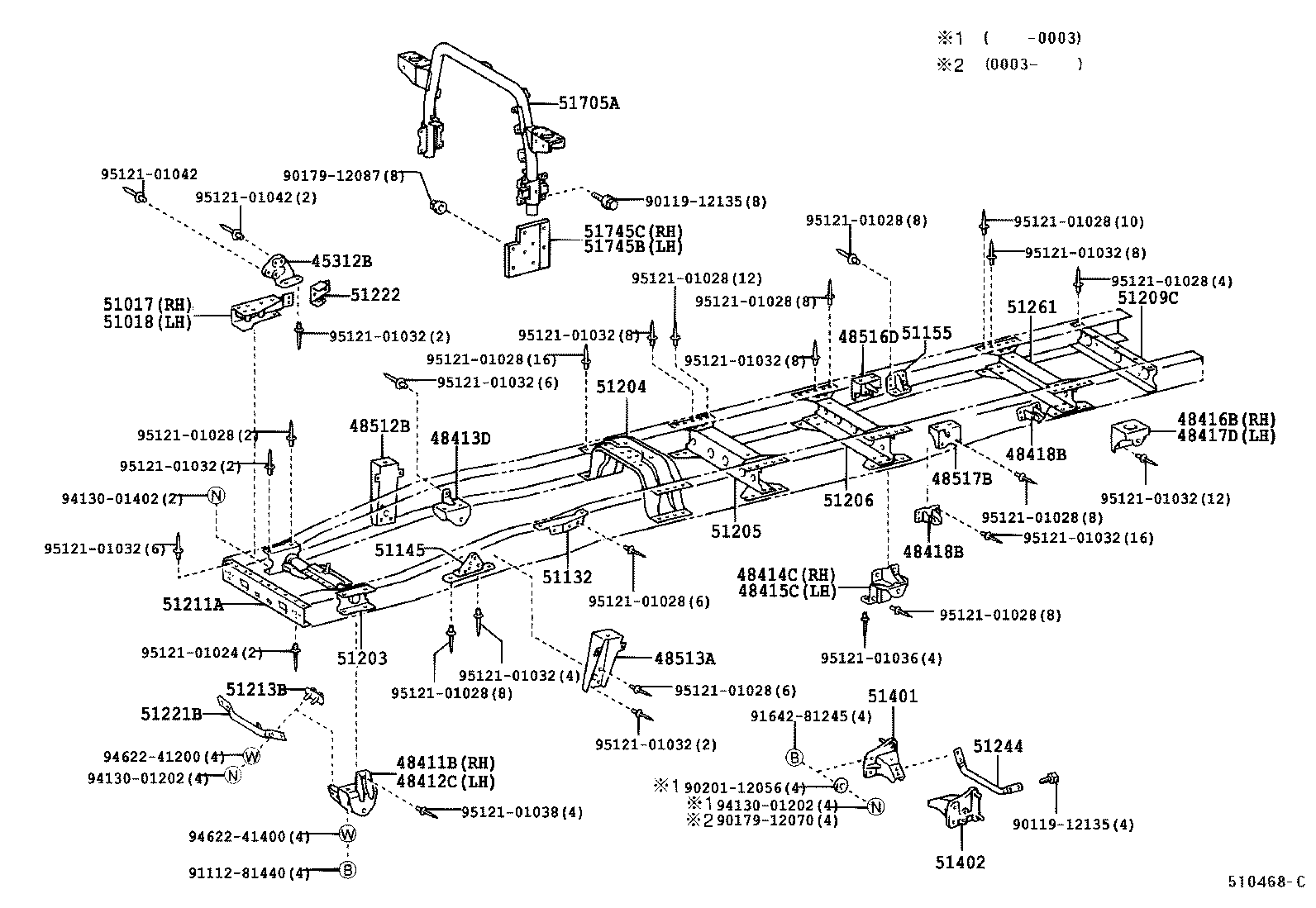 51421-37130 BRACKET SUB-ASSY, ENGINE FRONT MOUNTING, RH product image