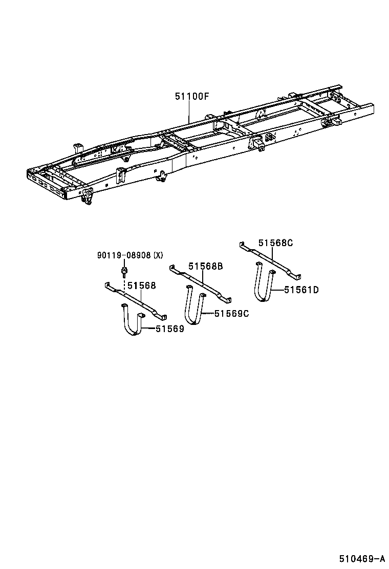 51421-37130 BRACKET SUB-ASSY, ENGINE FRONT MOUNTING, RH product image