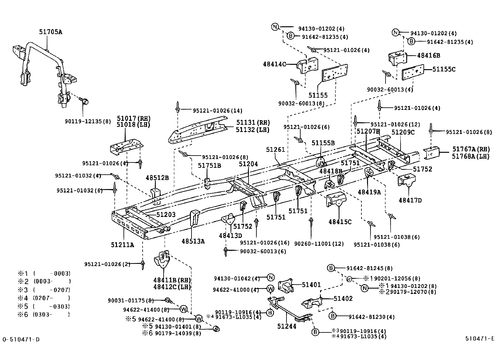 51421-37130 BRACKET SUB-ASSY, ENGINE FRONT MOUNTING, RH product image