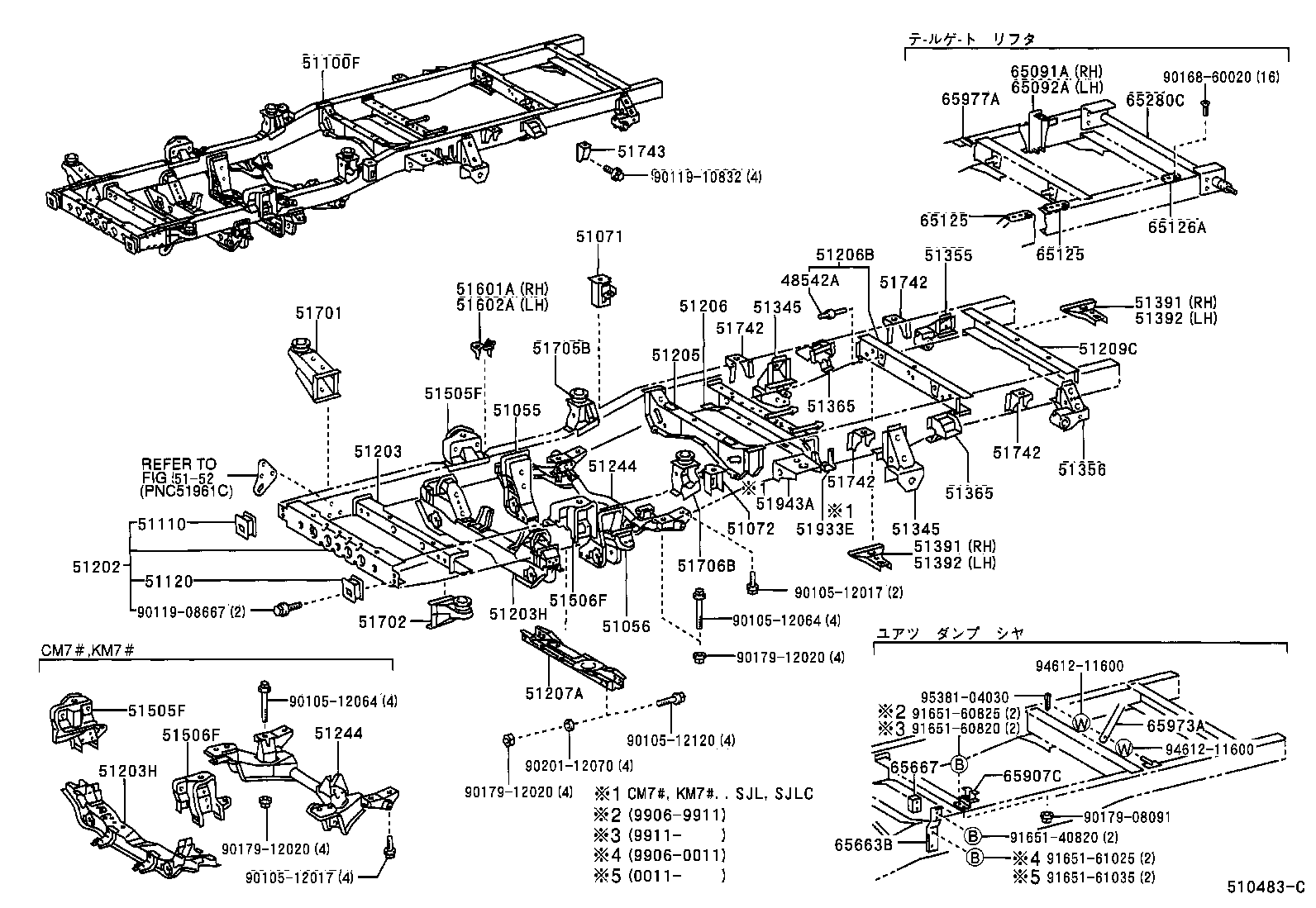 51001-27790 FRAME SUB-ASSY product image