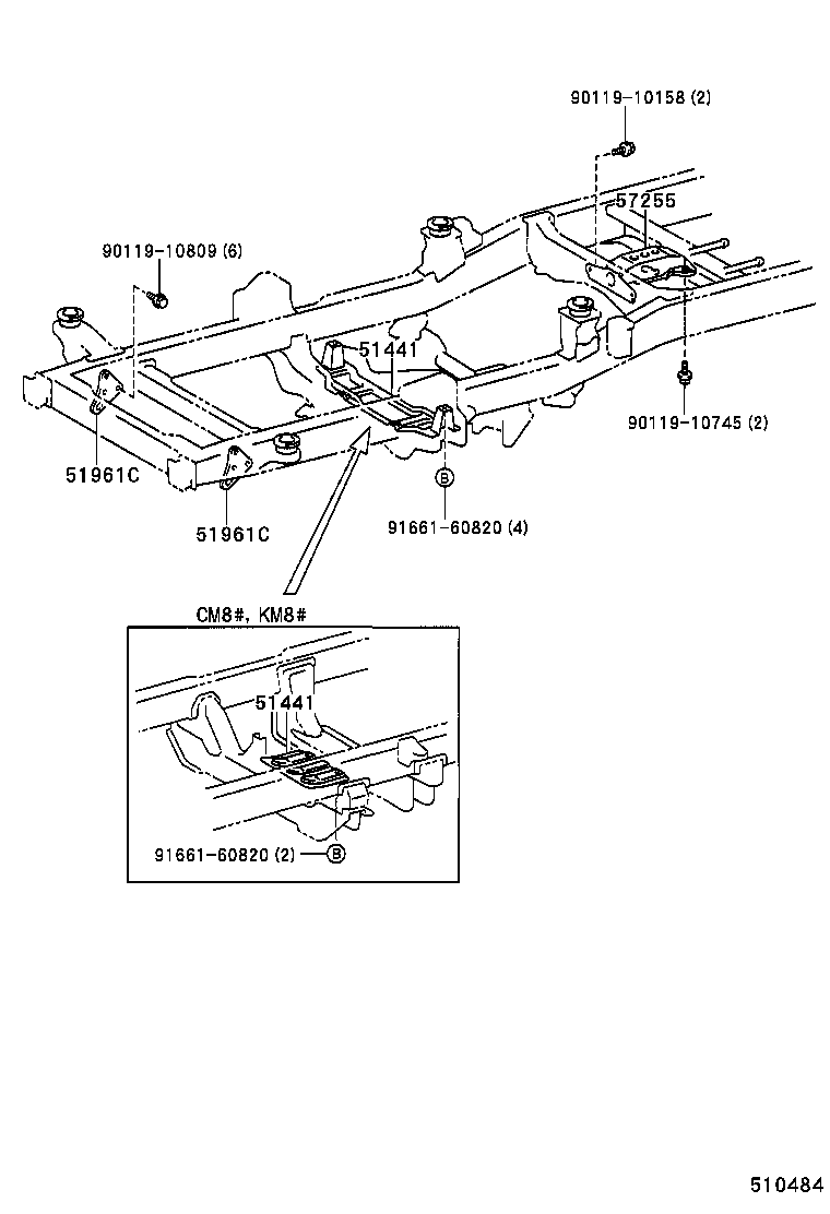 51441-27080 COVER, ENGINE UNDER, NO.1 product image