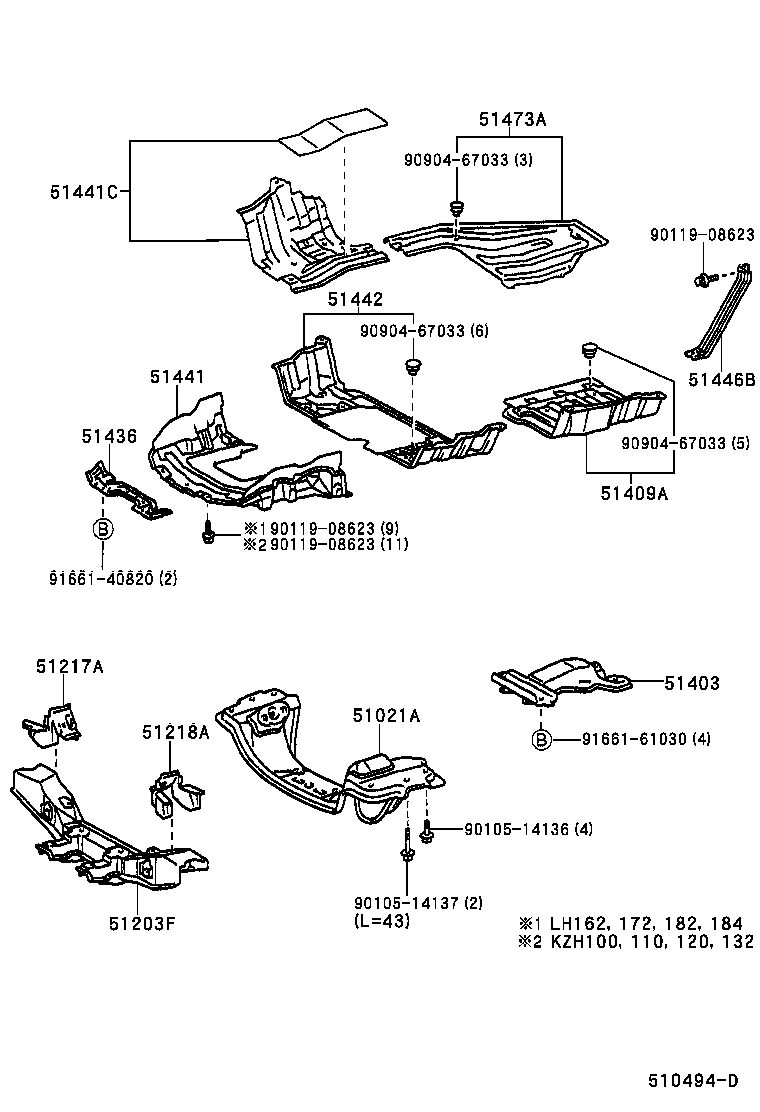 51403-26020 BRACKET SUB-ASSY, ENGINE REAR MOUNTING product image