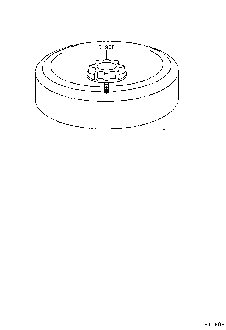 51931-52030 CARRIER ASSY, SPARE WHEEL product image