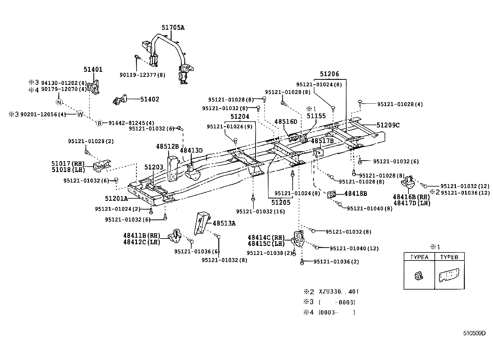 48416-37050 BRACKET, SPRING, NO.4 RH product image