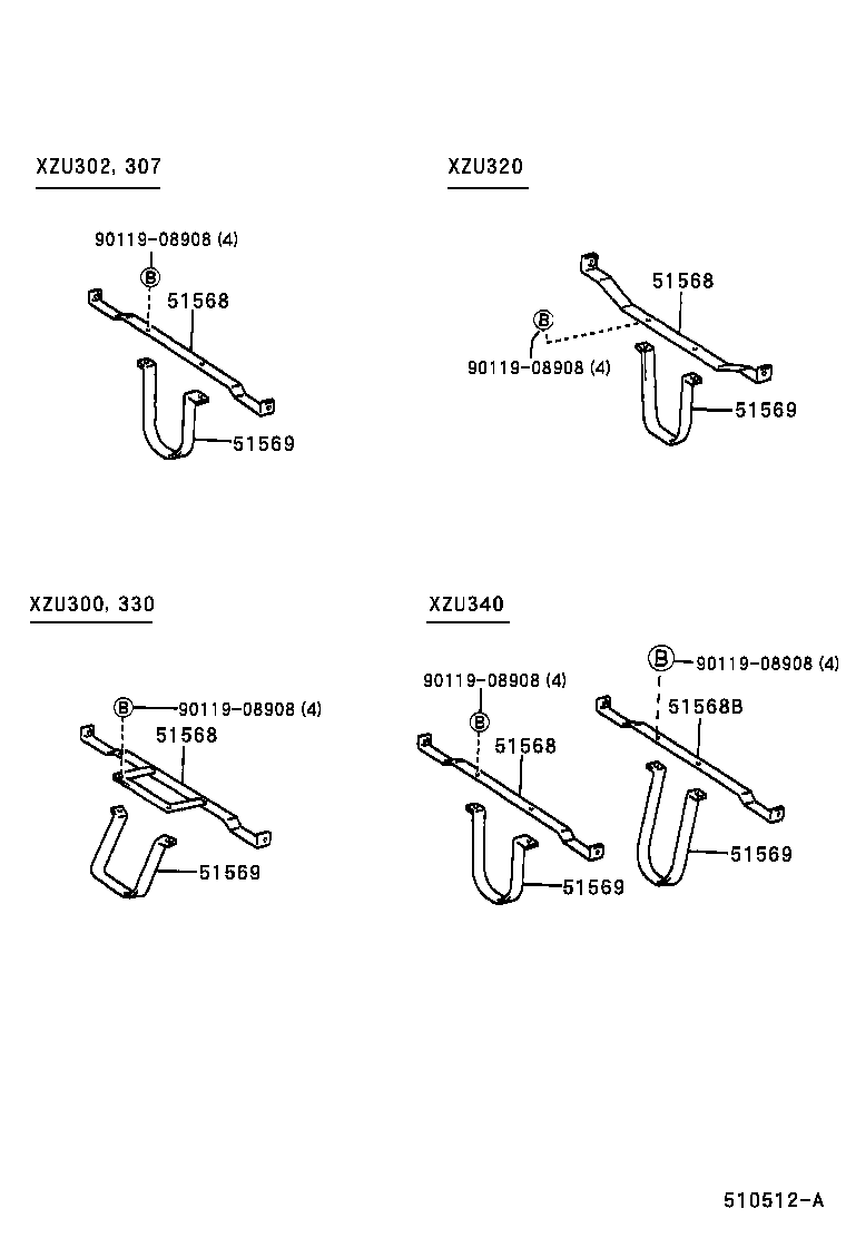 48416-37050 BRACKET, SPRING, NO.4 RH product image