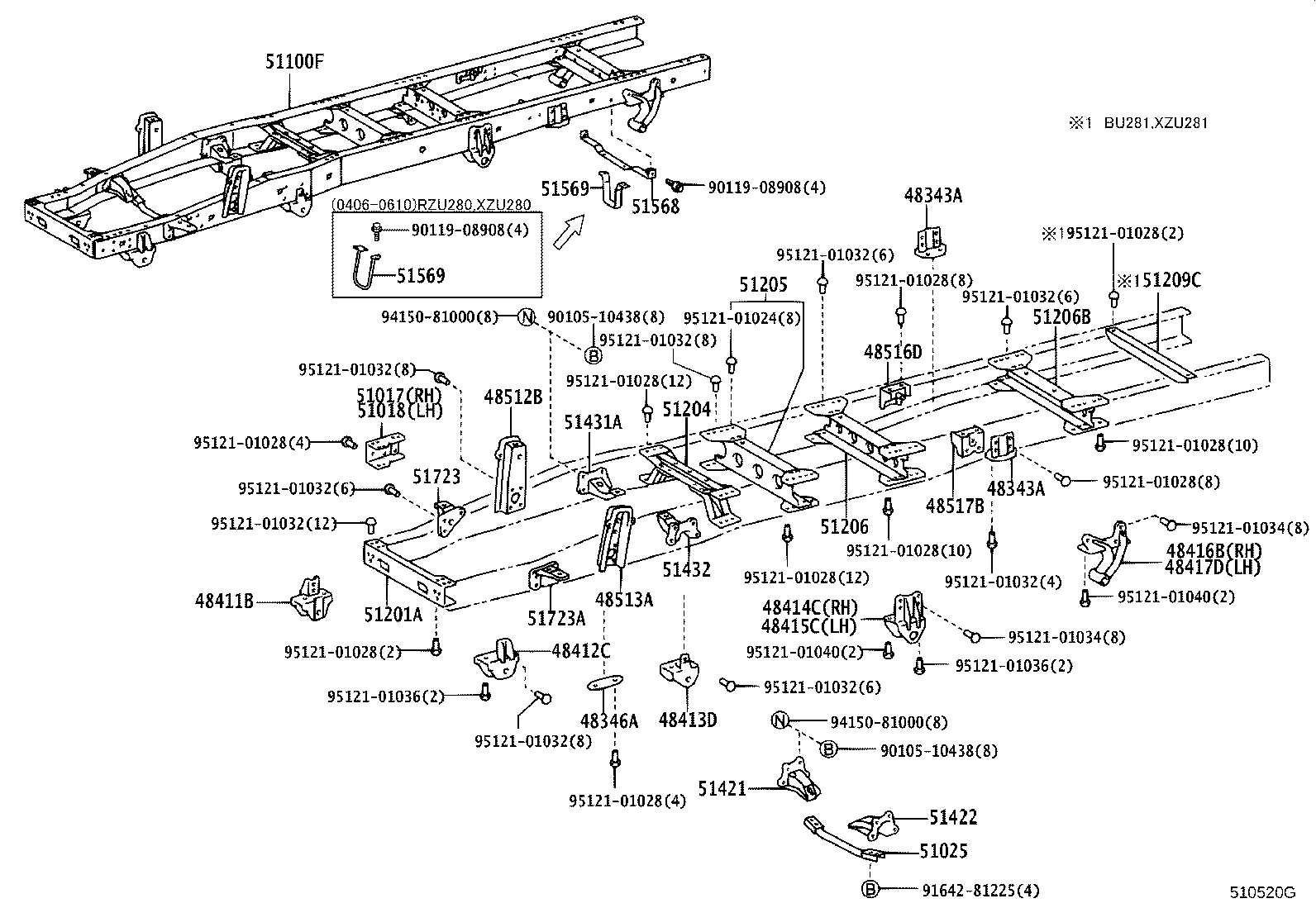 51025-37010 MEMBER SUB-ASSY, ENGINE FRONT MOUNTING product image
