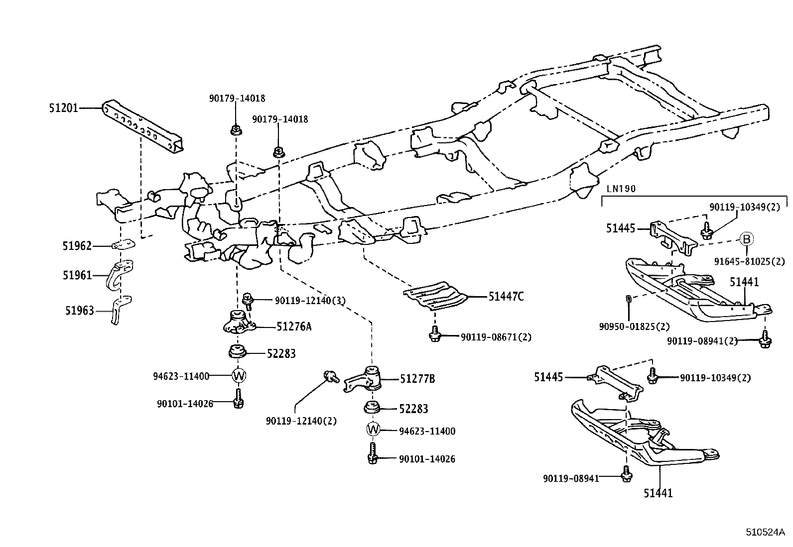 51441-35250 COVER, ENGINE UNDER, NO.1 product image