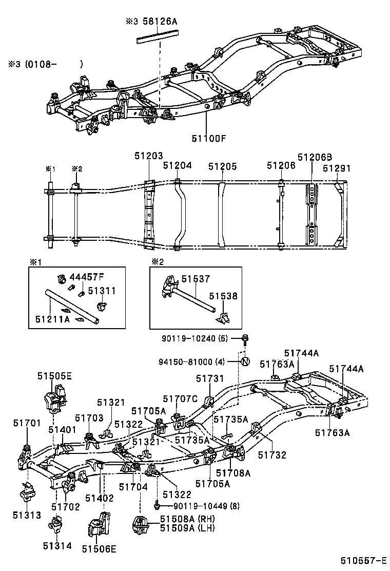 51002-60740 FRAME SUB-ASSY product image