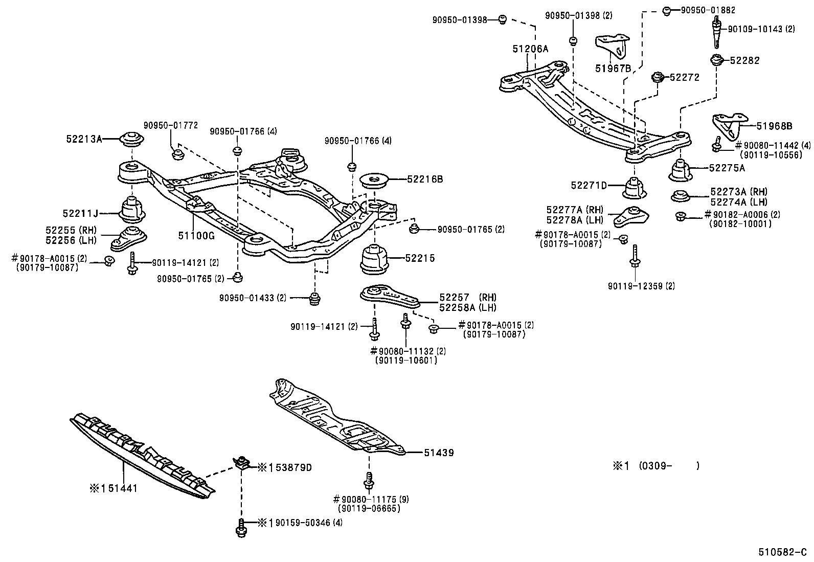 51100-YC011 FRAME ASSY, FRONT product image