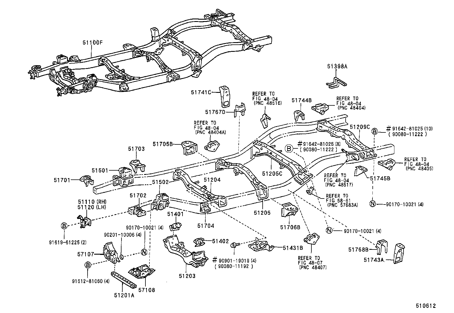 51001-04010 FRAME SUB-ASSY product image