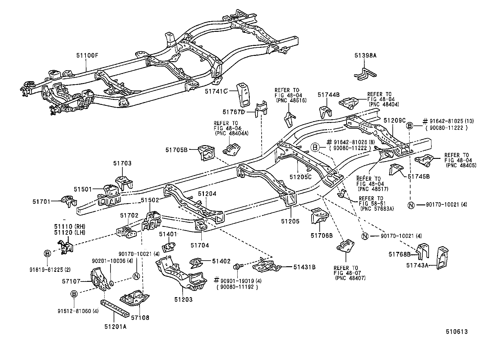 51001-04010 FRAME SUB-ASSY product image
