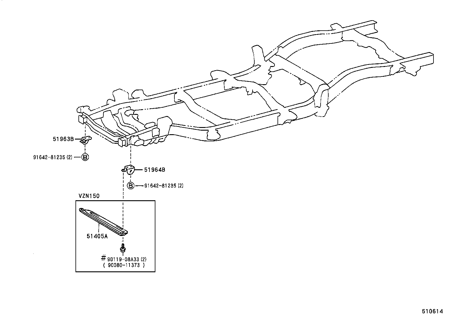 51093-35010 HOOK, TRANSPORT, FRONT RH product image