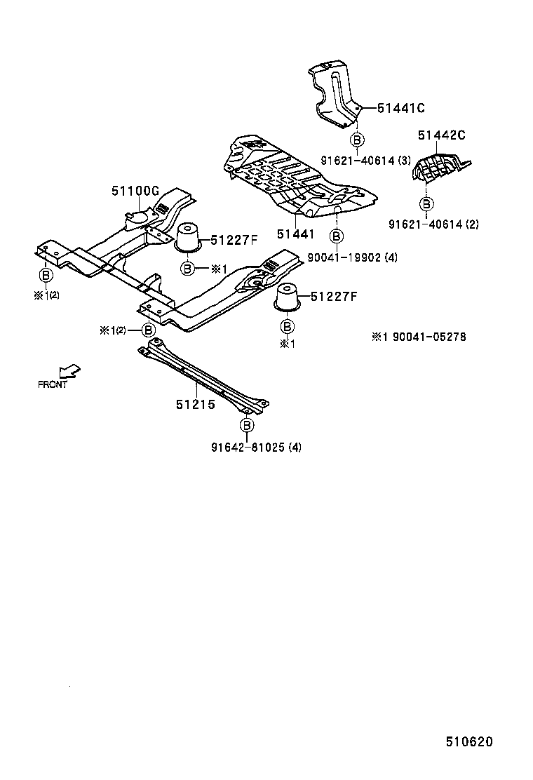 51001-97508 FRAME ASSY, FRONT product image