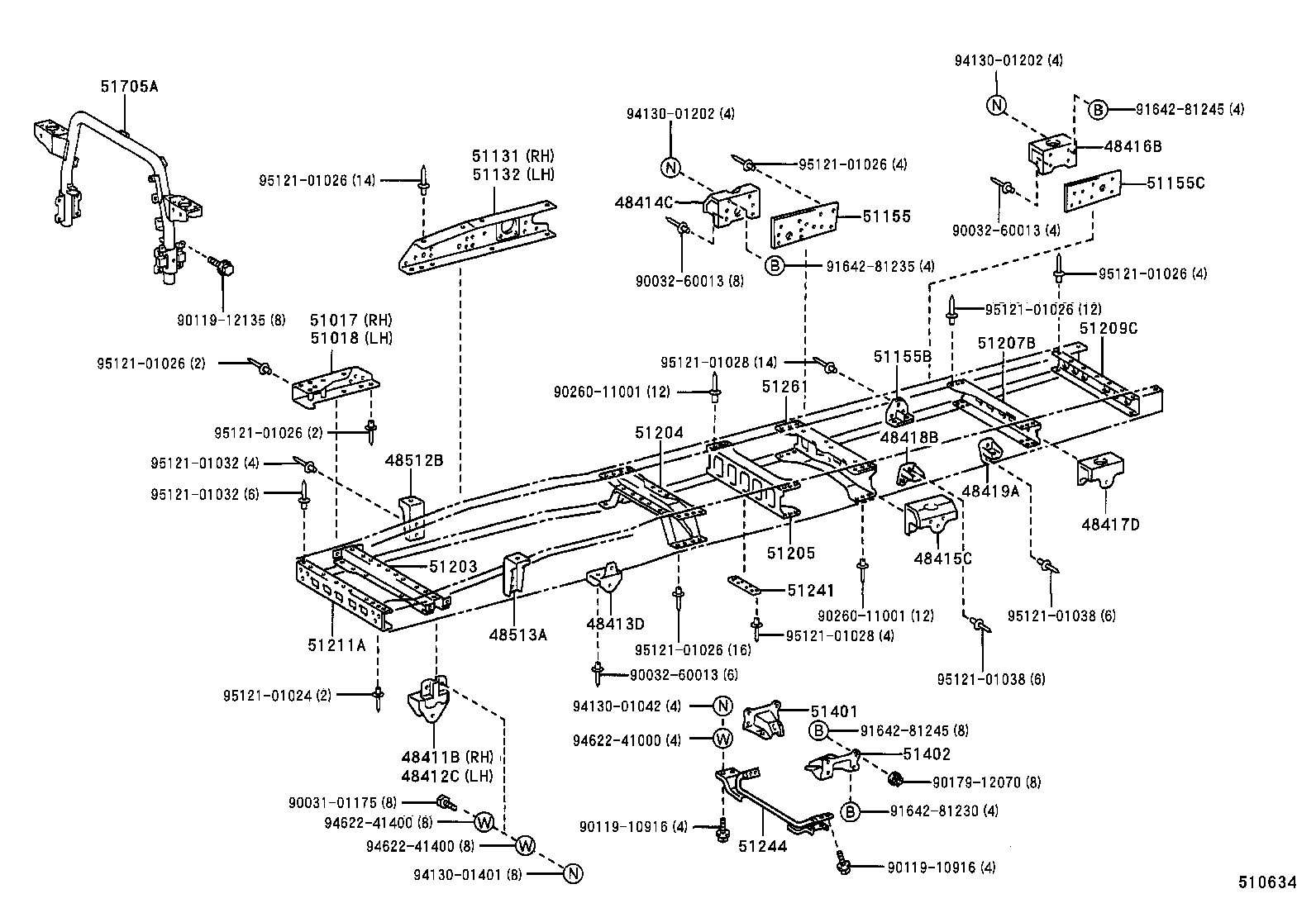 51001-3V020 FRAME SUB-ASSY product image