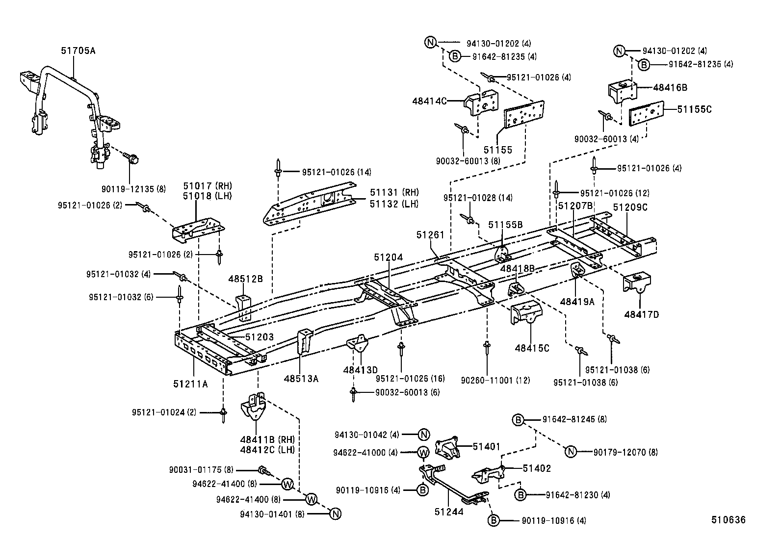 51001-3V020 FRAME SUB-ASSY product image