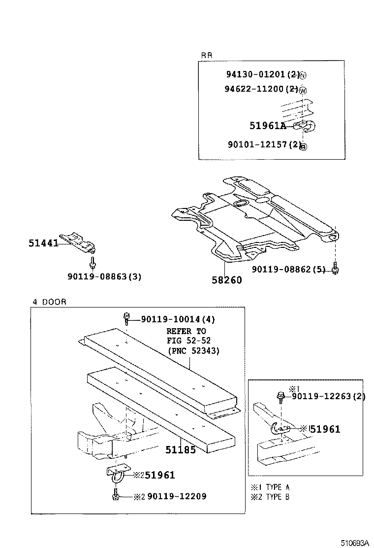 51442-60100 COVER, ENGINE UNDER, NO.2 product image