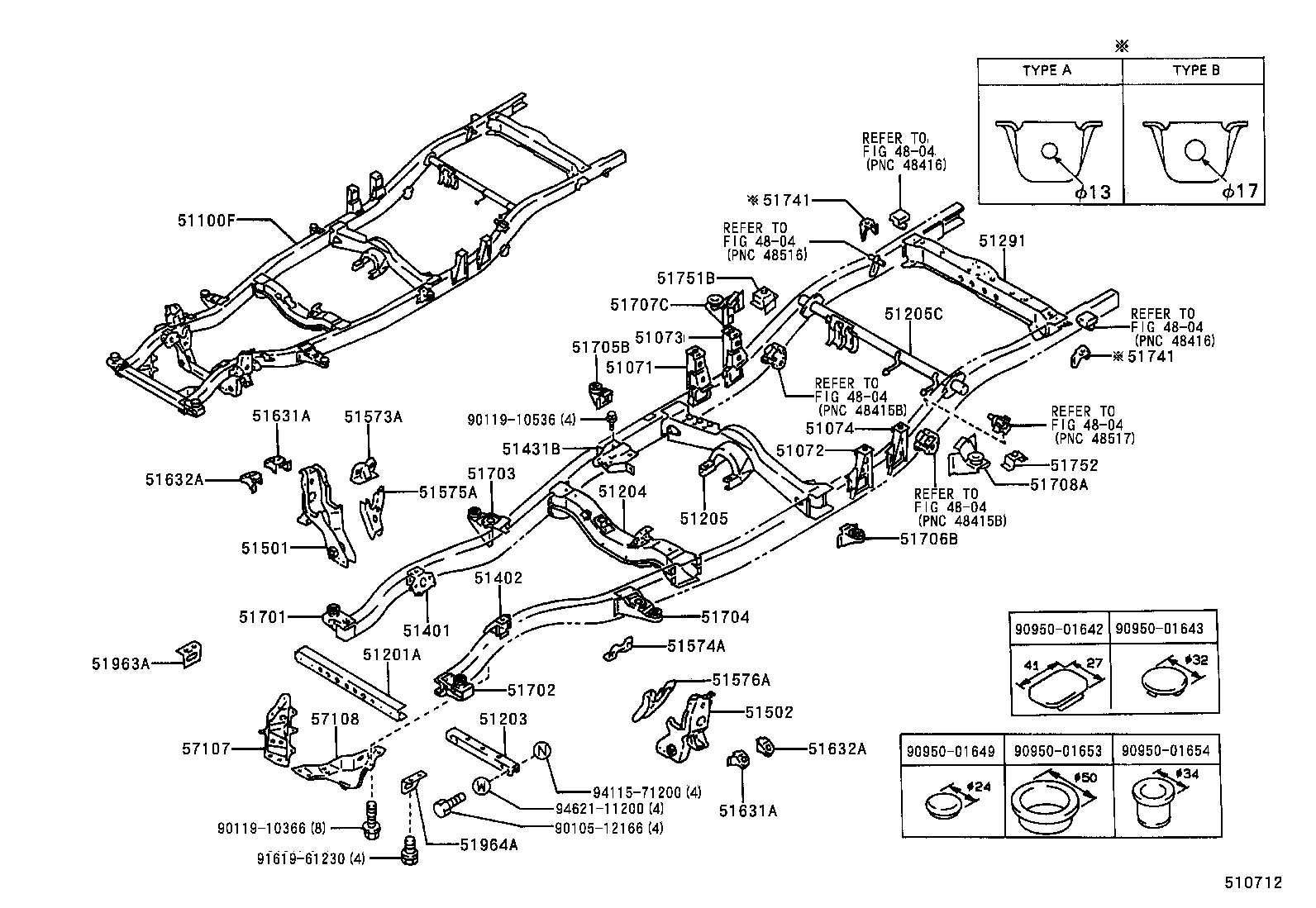 51001-3D690 FRAME SUB-ASSY product image