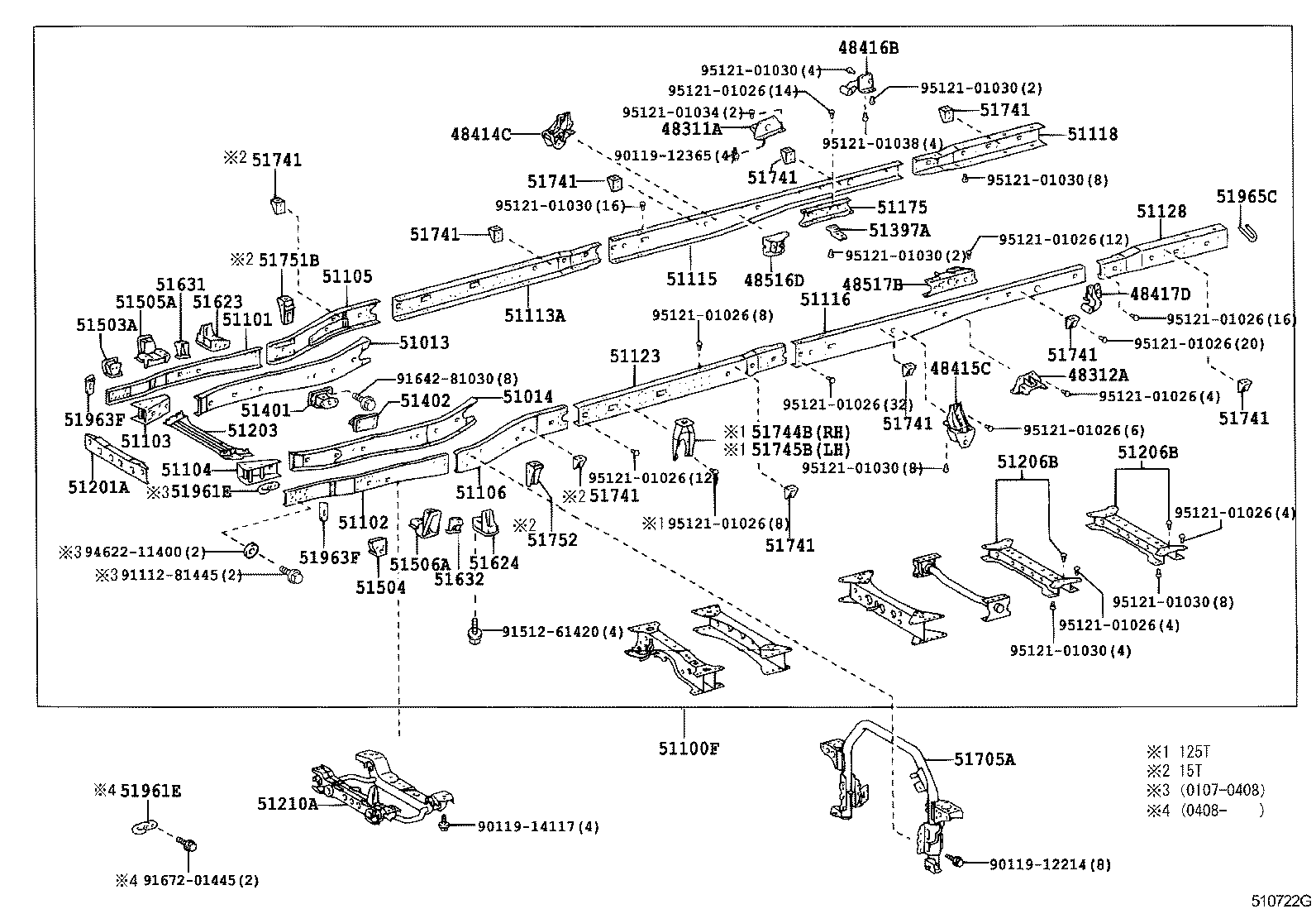 48416-25110 BRACKET, SPRING, NO.4 RH product image