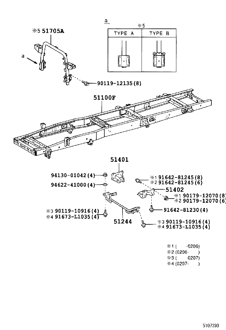 51421-37131 BRACKET SUB-ASSY, ENGINE FRONT MOUNTING, RH product image