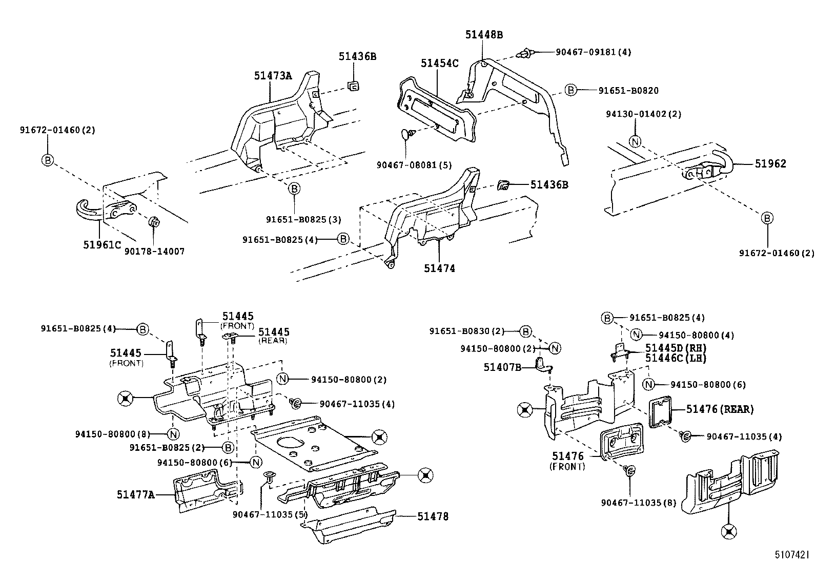 51440-37061 COVER, ENGINE UNDER, NO.1 product image