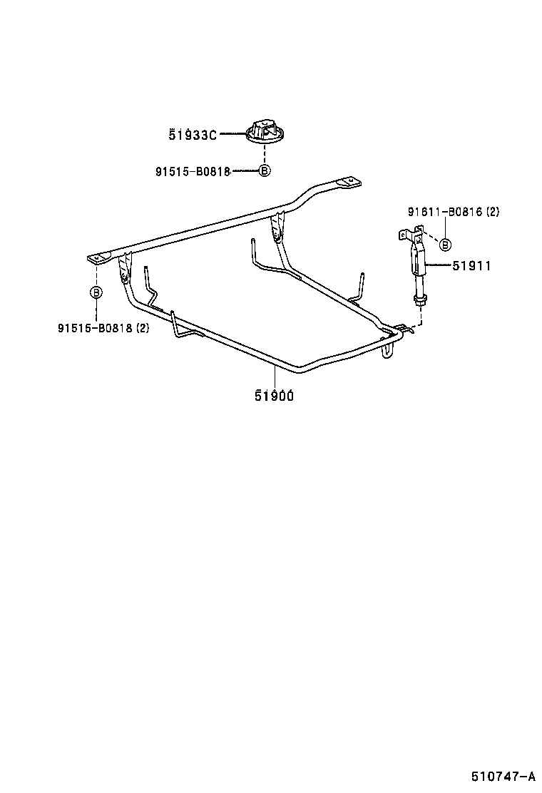 51904-13010 STOPPER, SPARE WHEEL product image
