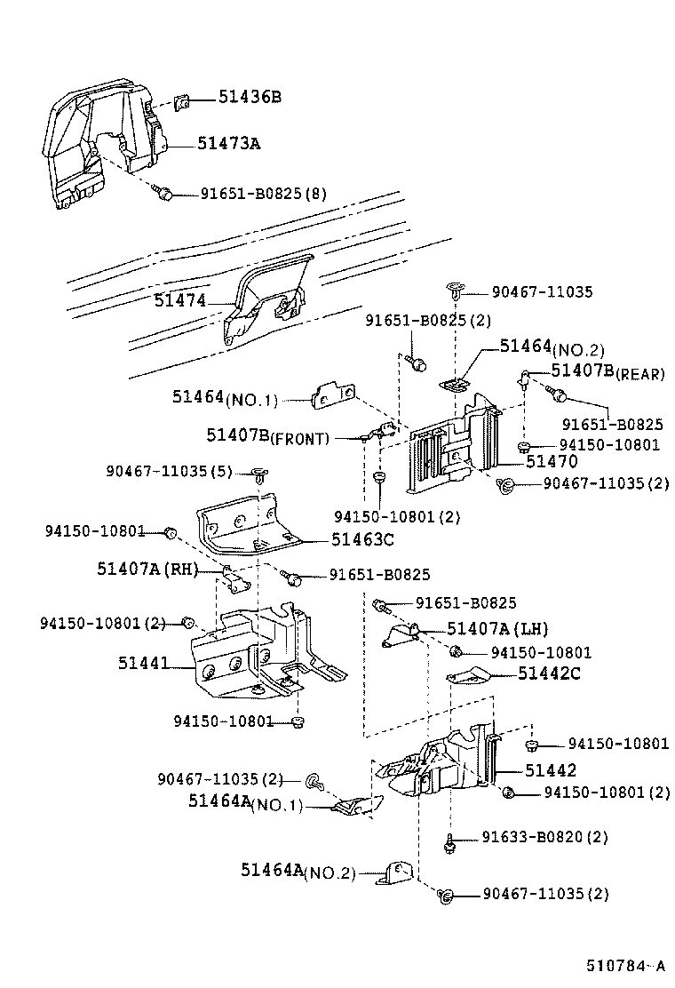 51440-37210 COVER, ENGINE UNDER, NO.2 product image