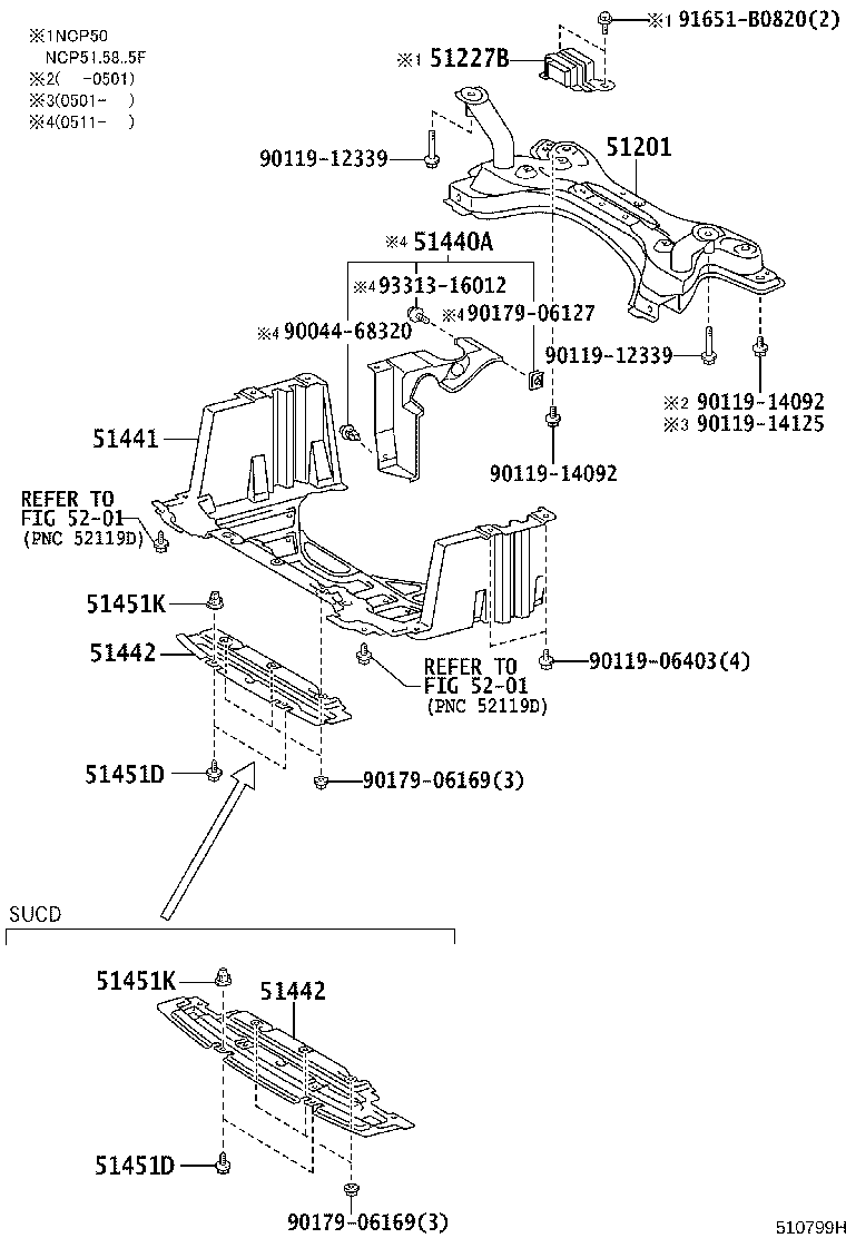 51442-52060 COVER, ENGINE UNDER, NO.2 product image