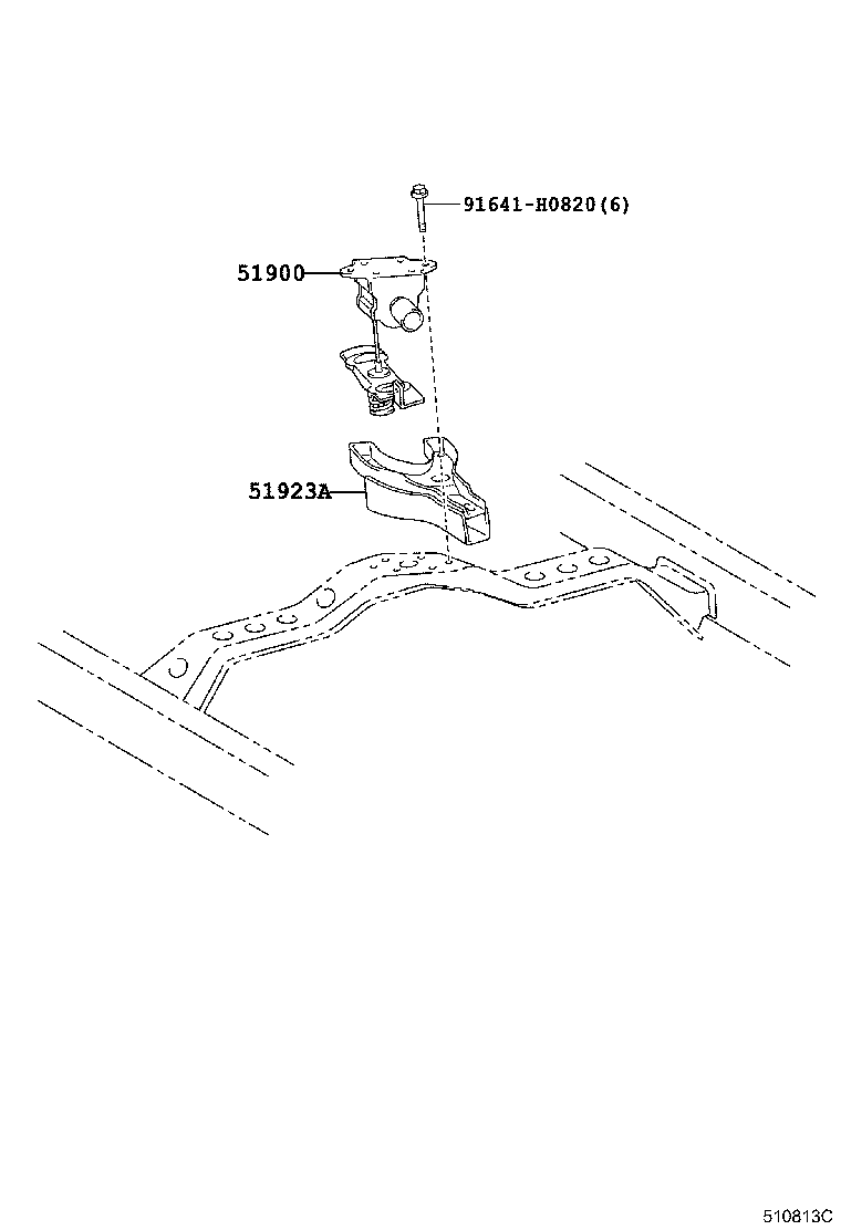 Toyota 51900-35380 CARRIER ASSY, SPARE WHEEL