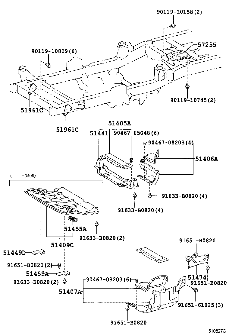 51441-27080 COVER, ENGINE UNDER, NO.1 product image