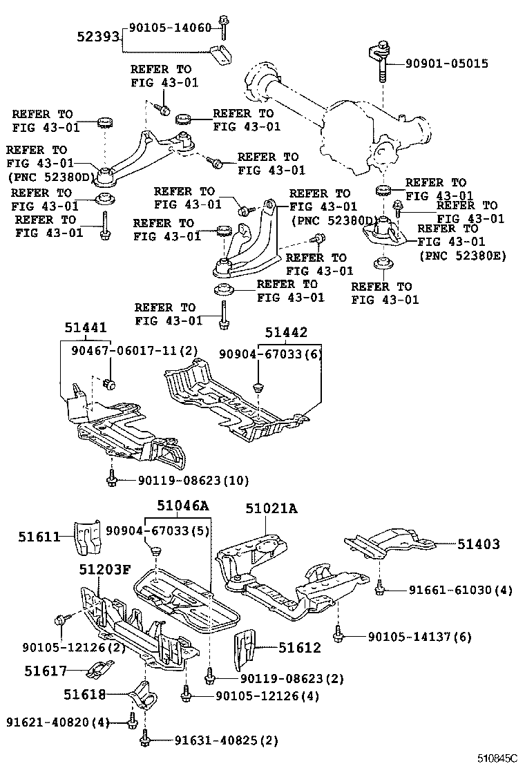 51406-26030 COVER, ENGINE UNDER, NO.2 product image