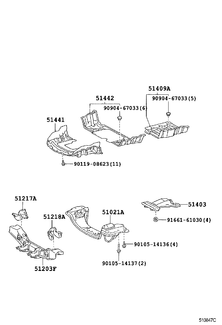 51406-26030 COVER, ENGINE UNDER, NO.2 product image