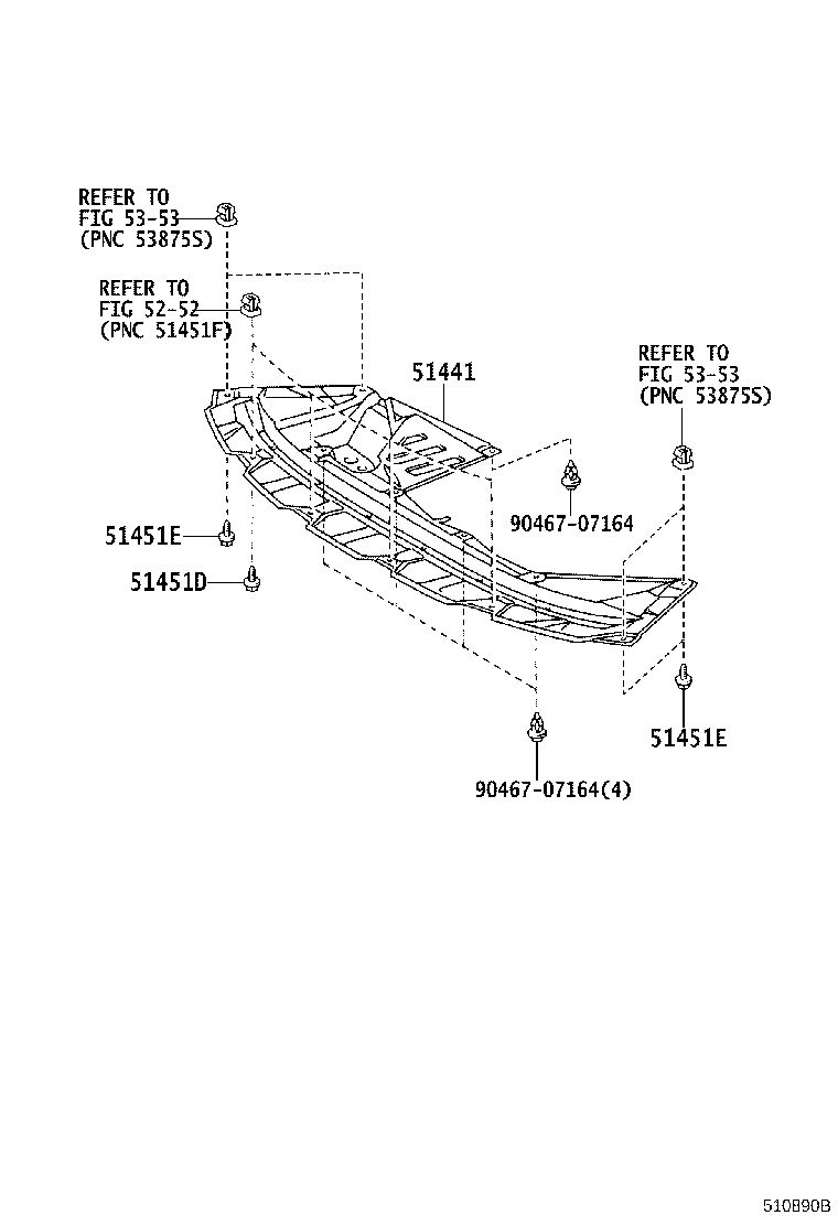 Toyota 51441-08010 COVER, ENGINE UNDER, NO.1