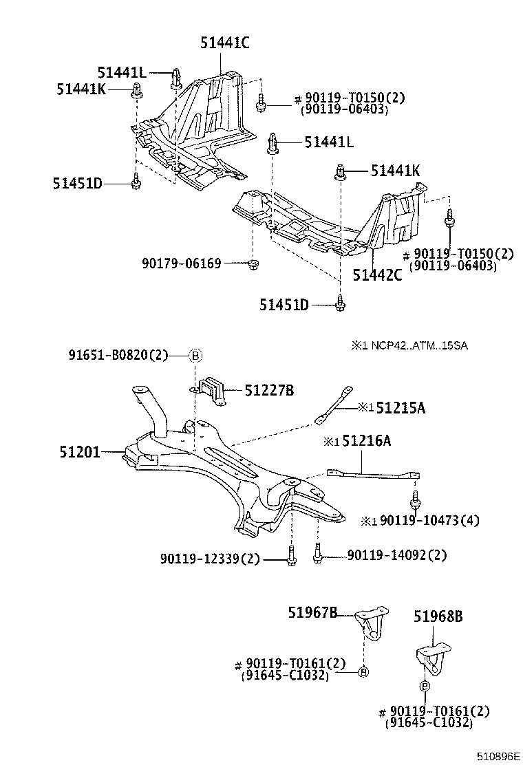 51967-0D010 HOOK, TRANSPORT, REAR RH product image