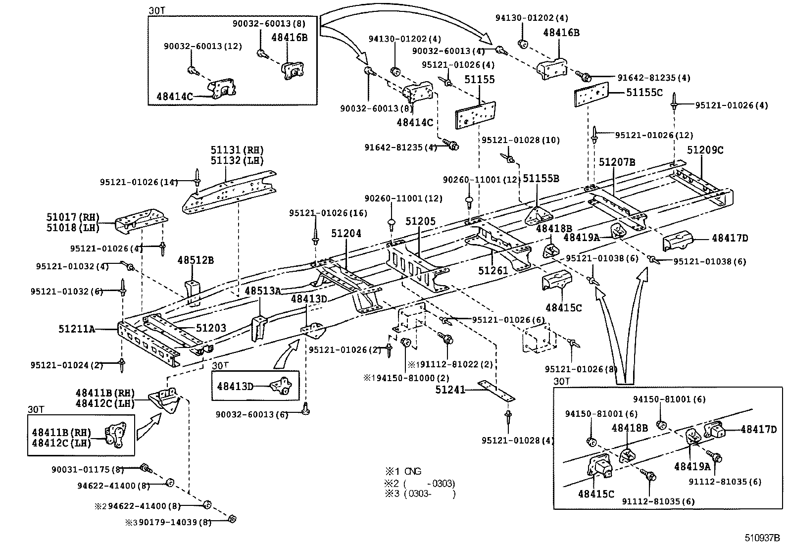 51421-37130 BRACKET SUB-ASSY, ENGINE FRONT MOUNTING, RH product image