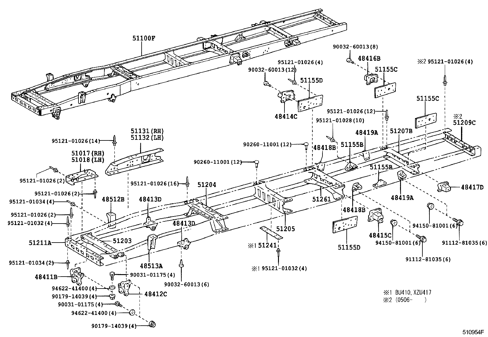 51421-37131 BRACKET SUB-ASSY, ENGINE FRONT MOUNTING, RH product image