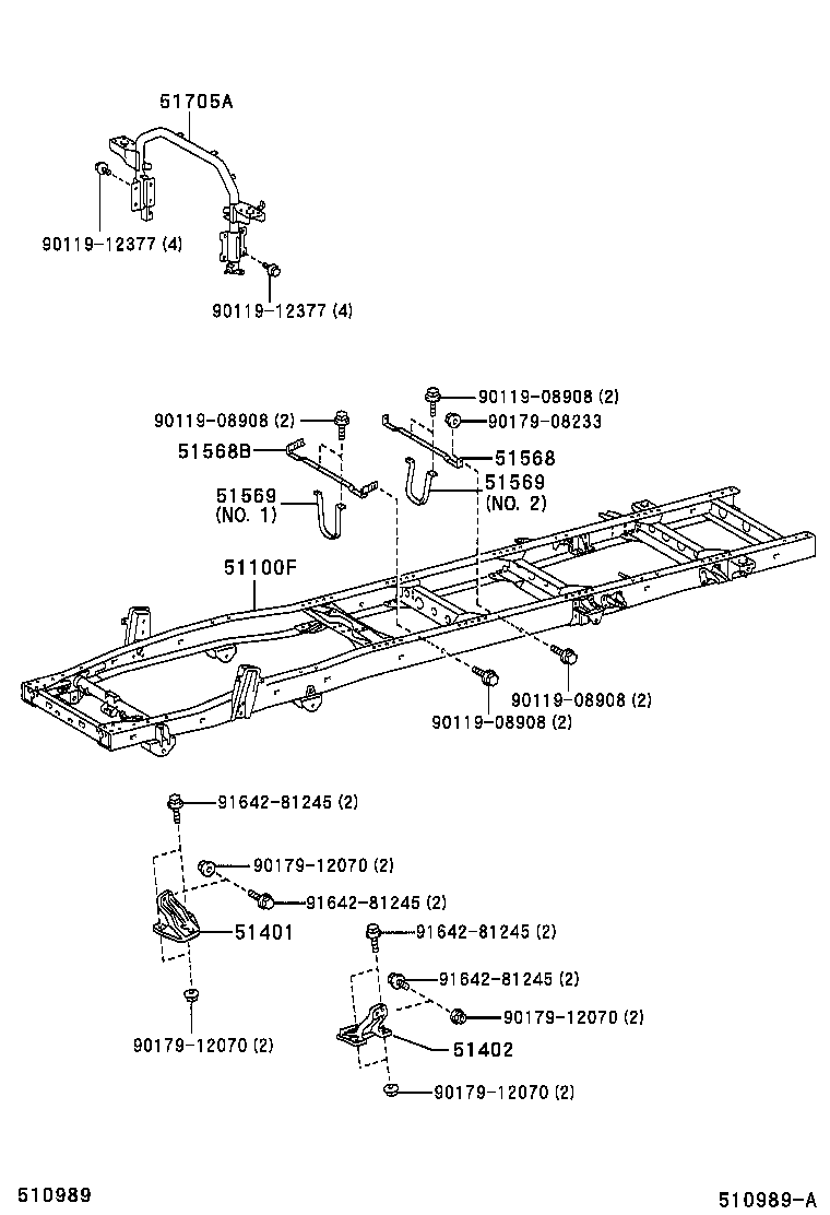 48416-37060 BRACKET, SPRING, NO.4 RH product image