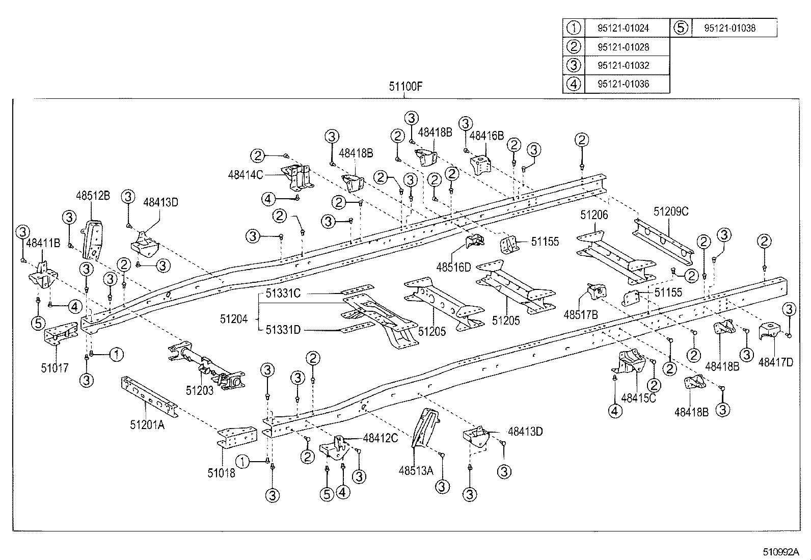 48416-37060 BRACKET, SPRING, NO.4 RH product image