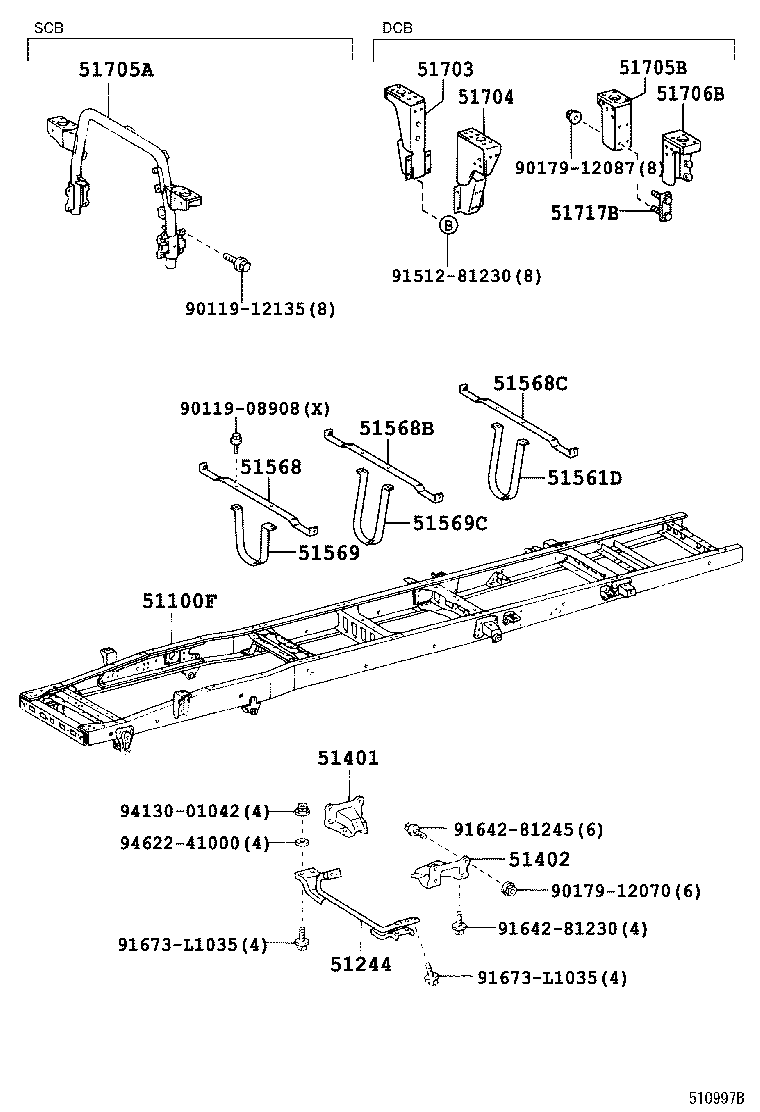 51421-37130 BRACKET SUB-ASSY, ENGINE FRONT MOUNTING, RH product image