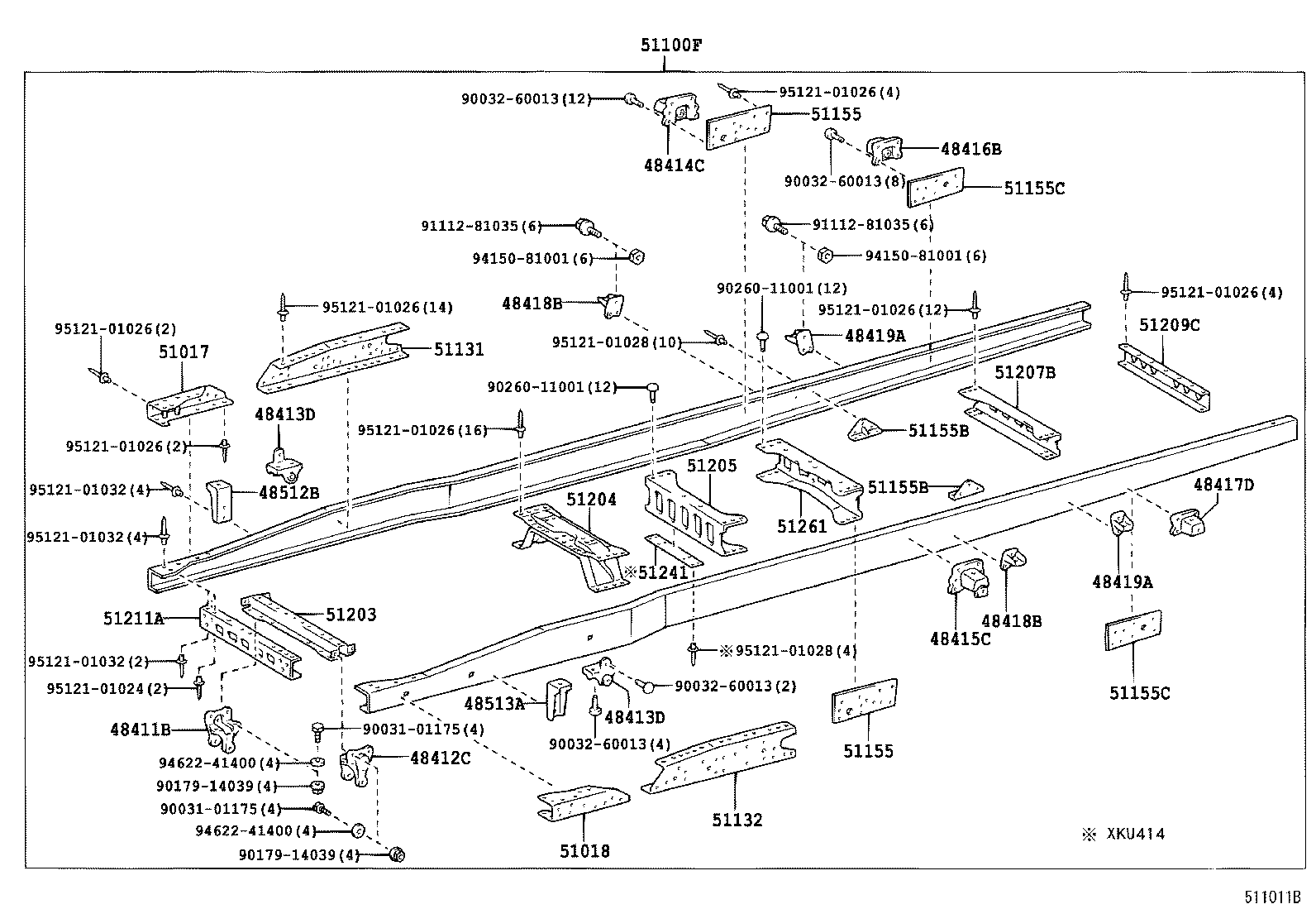 51001-37M72 FRAME SUB-ASSY product image