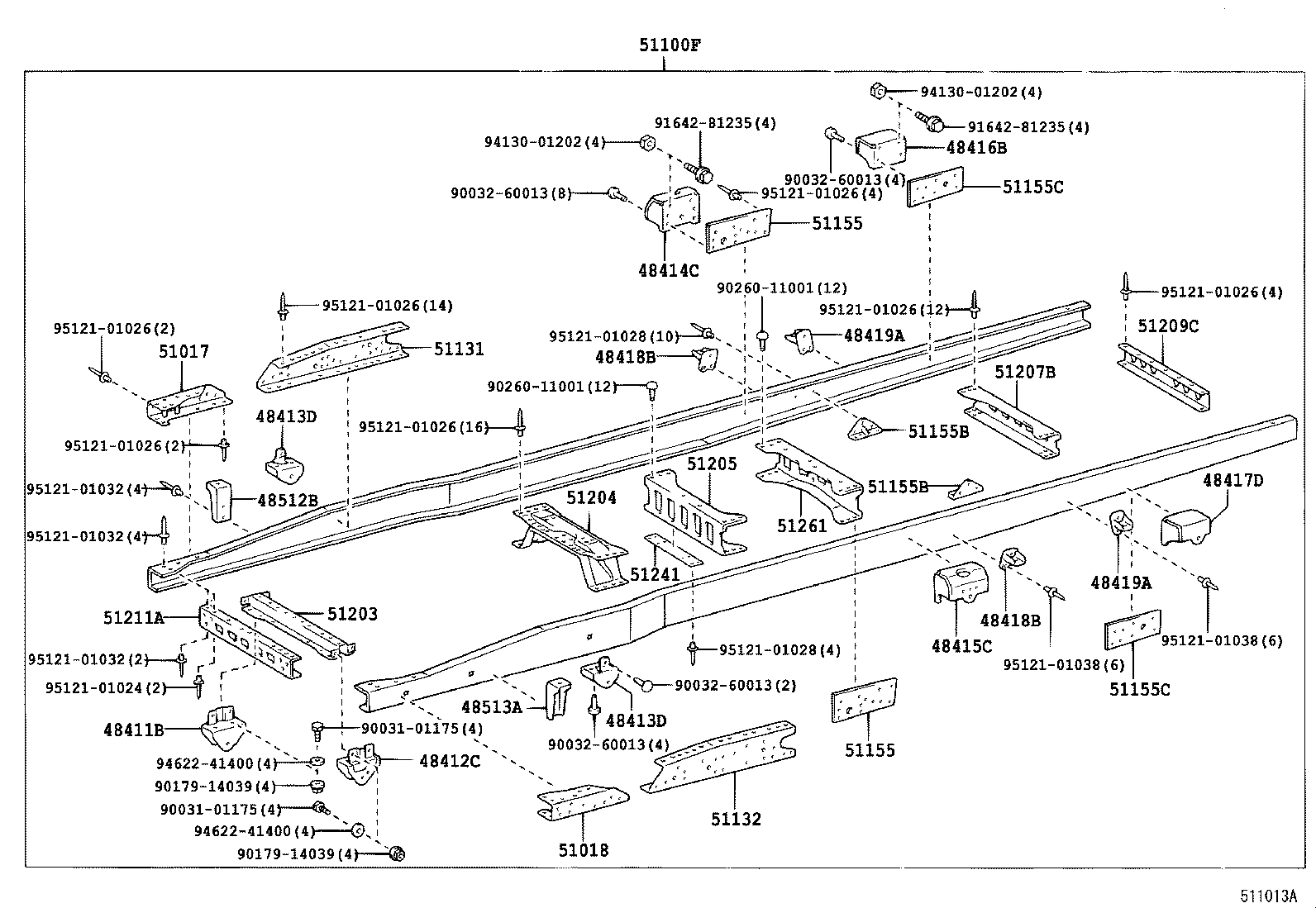 51001-37M72 FRAME SUB-ASSY product image