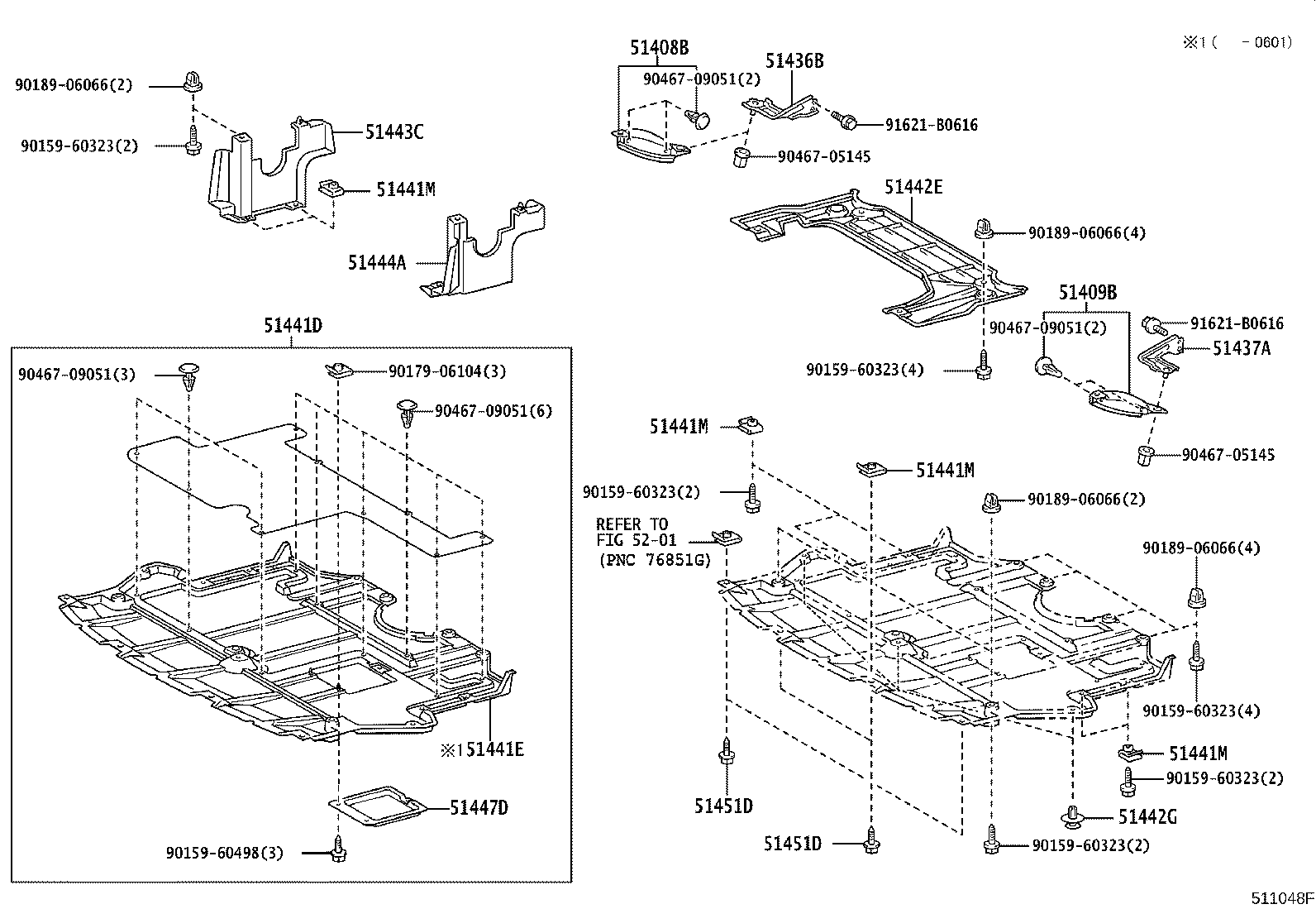 51441-30340 COVER, MOTOR UNDER, NO.1 product image