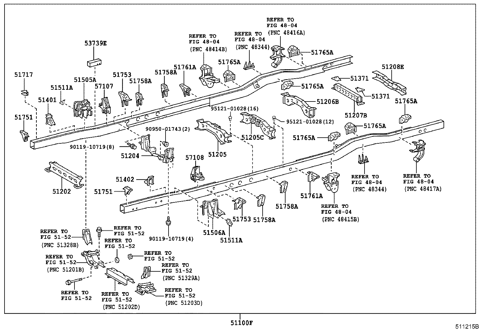51421-36210 BRACKET SUB-ASSY, ENGINE FRONT MOUNTING, RH product image
