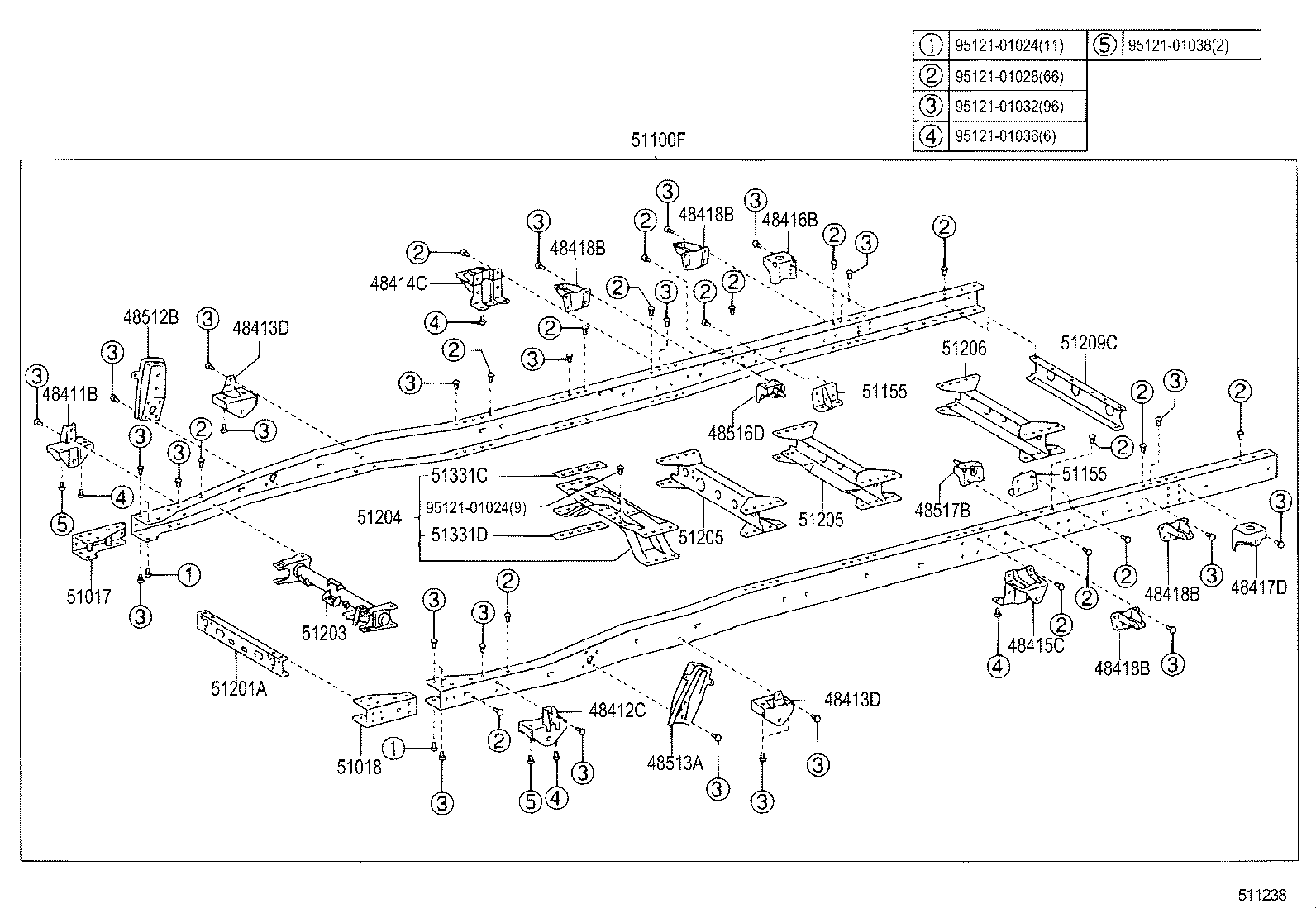 48416-37060 BRACKET, SPRING, NO.4 RH product image