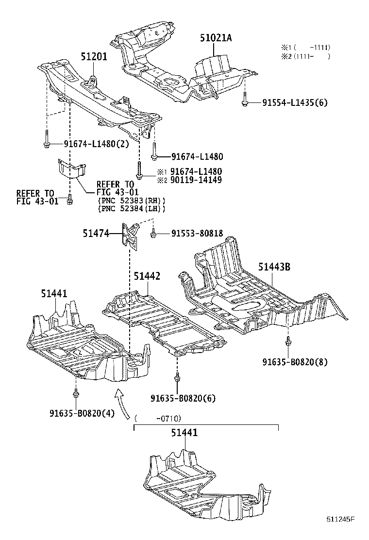 51406-26140 COVER, ENGINE UNDER, NO.2 product image