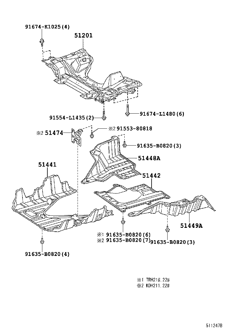 51406-26140 COVER, ENGINE UNDER, NO.2 product image