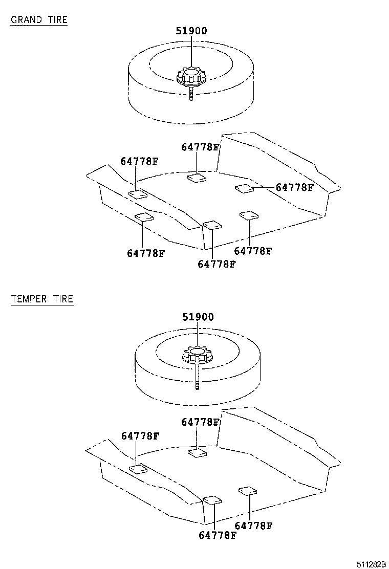51900-30150 CARRIER ASSY, SPARE WHEEL product image