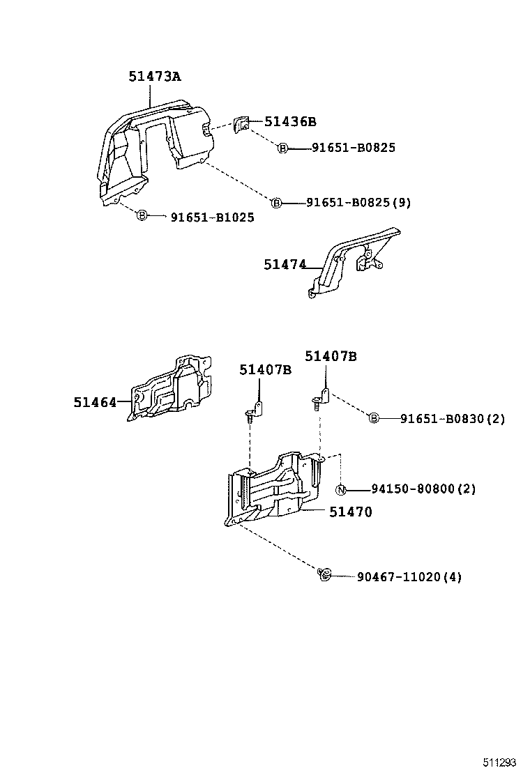 51436-37080 BRACKET, ENGINE SIDE COVER, NO.1 RH product image
