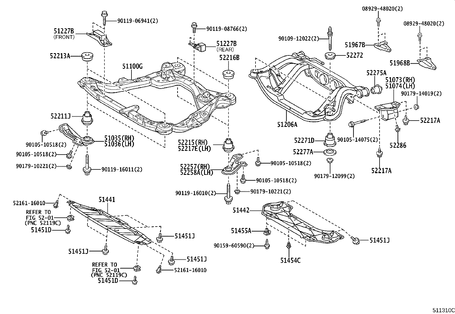 51440-48050 COVER, ENGINE UNDER, NO.1 product image