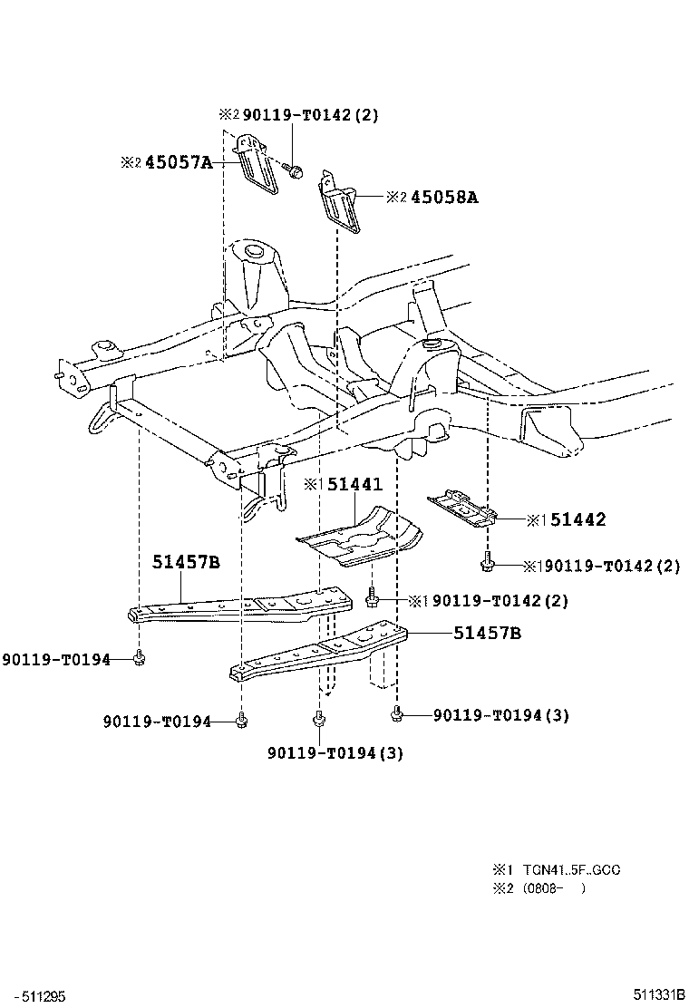 51441-0K020 COVER, ENGINE UNDER, NO.1 product image
