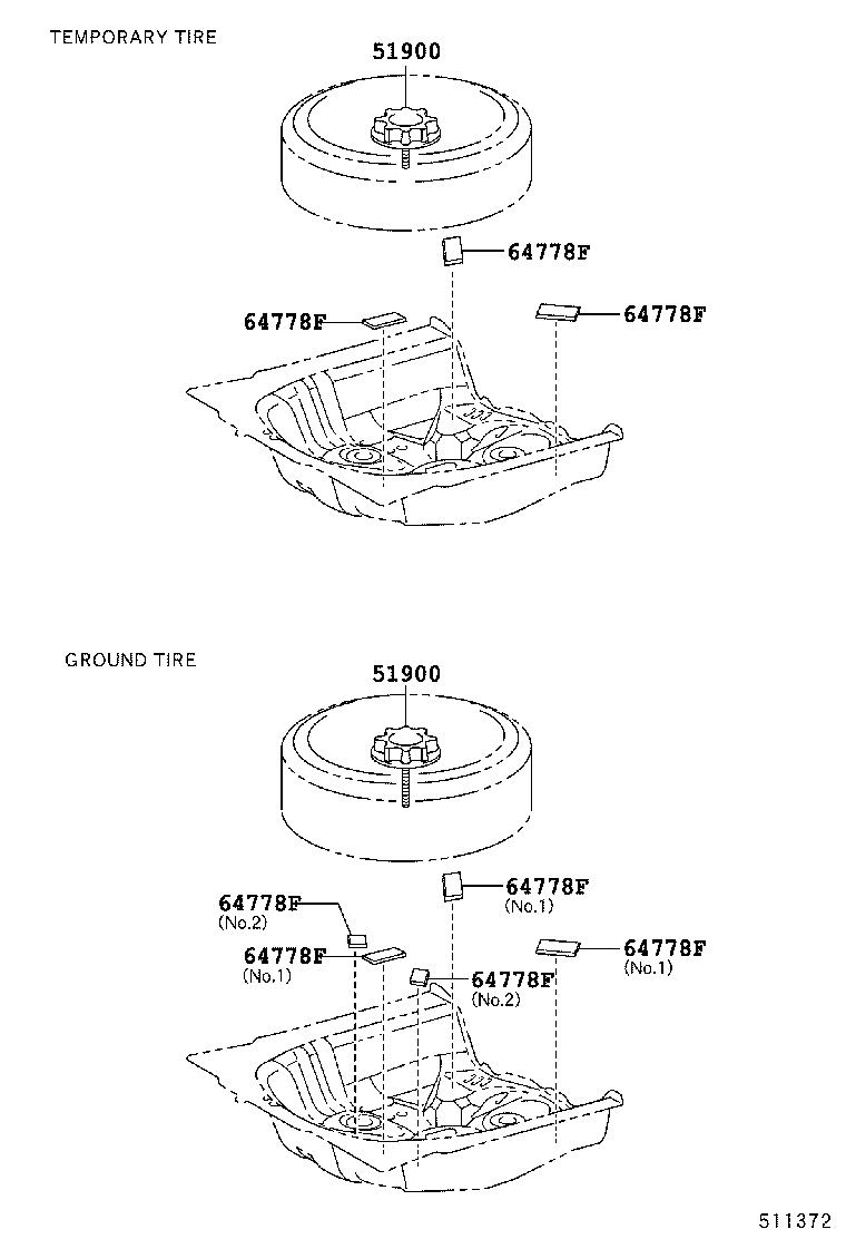 51931-0D040 CARRIER ASSY, SPARE WHEEL product image